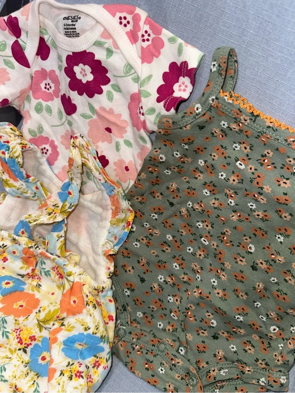 3 Floral Baby Girl - Mixed Floral Prints